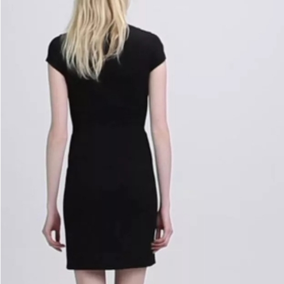 DIANE VON FURSTENBURG Pele Dress White Eyelet Lace Black Ponte Bodycon Office - Picture 3 of 10